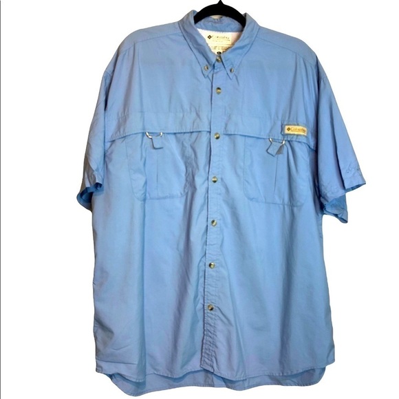 𝅺columbia PFG Short Sleeve Button Down Shirt, size XL - Picture 1 of 14